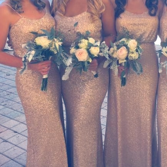 SORELLA VITA Dresses & Skirts - Sorella Vita Sequin Gold Dress